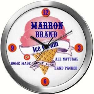  MARRON 14 Inch Ice Cream Metal Clock Quartz Movement 