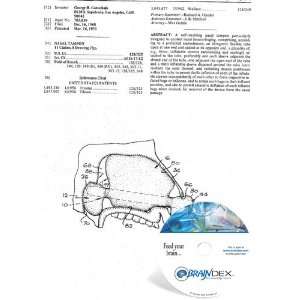  NEW Patent CD for NASAL TAMPON 