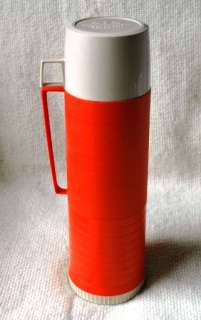   Thermos King Seeley Picnic Lunch Tailgate Orange Retro made in USA