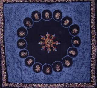 Authentic Batik Tablecloth 60 x 90 Beautiful Blue  