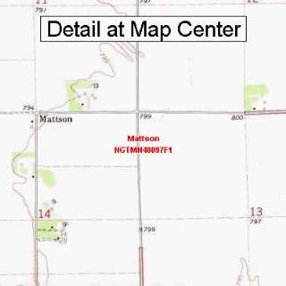  USGS Topographic Quadrangle Map   Mattson, Minnesota 