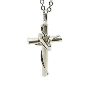  Fashion 317l Stainless Steel Lingering Love Cross Couples 