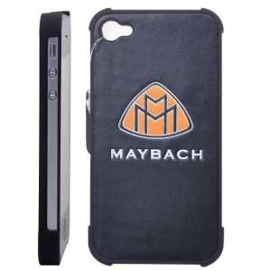 Maybach Leather Coat with Plastic Frame Hard Case for iPhone 4S/iPhone 