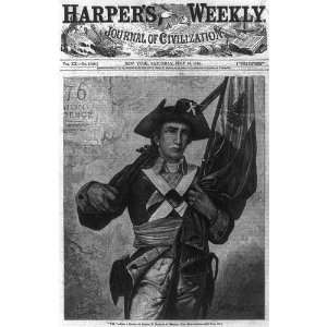  1876,George Maynard,Continental Soldier,musket,flag