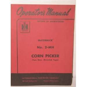  McCormick No. 2 MH corn picker two row mounted type 