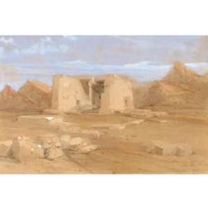   Roberts   32 x 32 inches   The Temple At Tafa In Nubia