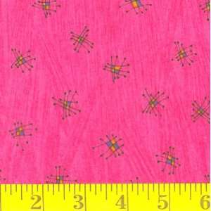  45 Wide Flannel Tick Tackz Pink Fabric By The Yard Arts 