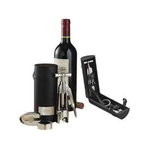 com Milano   Four piece wine set includes a case, manual wine opener 