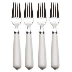  Flatware Vintage Fork, White, Set of 4, by Tag Kitchen 