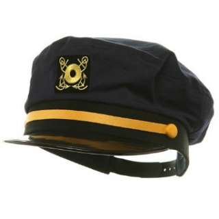  Adjustable Captain Hats Navy W39S25C Clothing