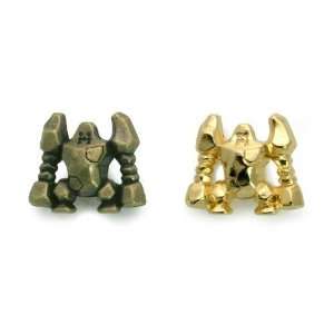  Regirock Set of 2 ~0.85 Metallic Mini Figures [Colors Bronzy 