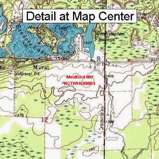 USGS Topographic Quadrangle Map   Medford NW, Wisconsin (Folded 