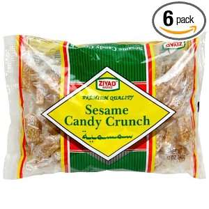 Ziyad Sesame Candy Crunch (Simsimea), 12 Ounce (Pack of 6)  