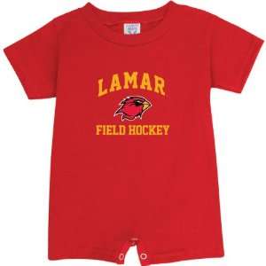  Lamar Cardinals Red Field Hockey Arch Baby Romper Sports 