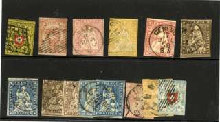 Switzerland Stamp Collection Used Classics  