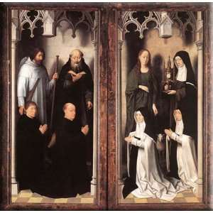   10, closed] 16x16 Streched Canvas Art by Memling, Hans