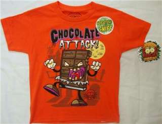 NWT LOT 3 BOYS FOOD FRIGHT SCRATCH N SNIFF T SHIRTS CLOTHES XS 4 5 