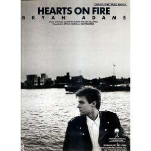  Sheet Music Hearts On Fire Bryan Adams 116 Everything 
