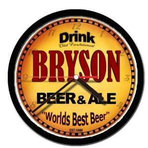  BRYSON beer and ale cerveza wall clock 