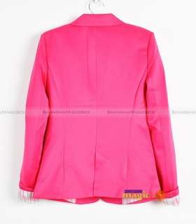 Women Fashion Sweet Candy OL Slim Fit Suit Coat New 007  