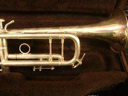 VINCENT BACH Stradivarius Model 43 Silver Bb Trumpet w/ case  