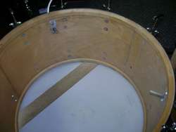 vintage late 70s LUDWIG bass drum (24x14) natural  