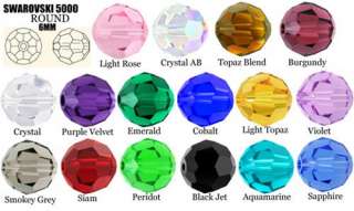 200 Wholesale Swarovski Crystal 5000 6mm Beads you pick  