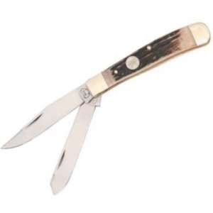 Buck Creek Knives 254DSC Carbon Steel Trapper Pocket Knife 