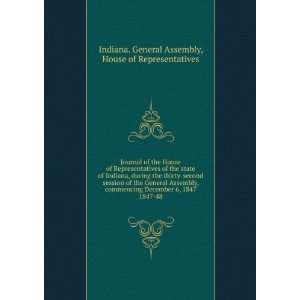 Journal of the House of Representatives of the state of Indiana 