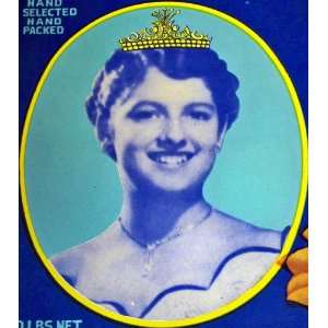 Sweet Potato Princess Crate Label, 1940s
