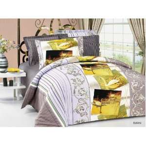  AR214Q Arya Full Queen  6 Pieces Duvet Cover Bedding Set 