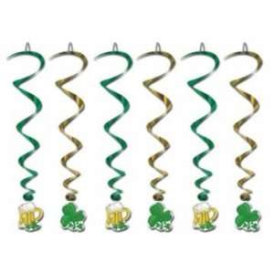  Beistle   30051   St Patrick Whirls   Pack of 6