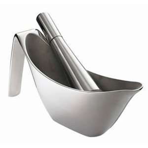  Curtis Stone Bump and Grind Mortar and Pestle, Stainless 