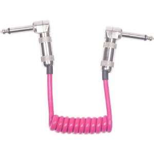  Lava Cable 6 Mini Coil Right Angle Patch Cable Pink 