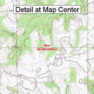  USGS Topographic Quadrangle Map   Mize, Mississippi 