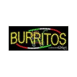  Burritos LED Business Sign 11 Tall x 27 Wide x 1 Deep 