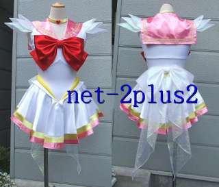 B10@Super Sailor Moon Costume Chibi usa +Tiara Gloves  