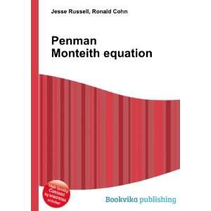  Penman Monteith equation Ronald Cohn Jesse Russell Books