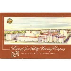   Advertising Postcard   Schlitz Brewing Company   Milwaukee Wisconsin