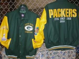GREEN BAY PACKERS 4 TIME SUPER BOWL CHAMP JACKET  