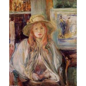   Berthe Morisot   24 x 30 inches   Girl in a Straw H