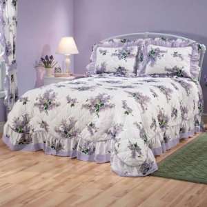  Lilac Bouquet Bedspread Bedding