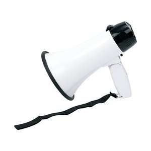  9 BLACK AND WHITE MEGAPHONE