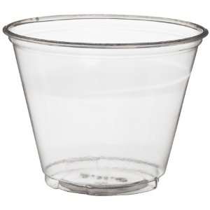 Dixie CP9A Squat PETE Plastic Cup, 9 oz Capacity, Clear (20 Packs of 