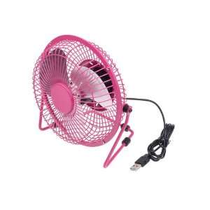  Pink Portable Mini Super Mute PC USB Cooler Cooling 8 Inch 