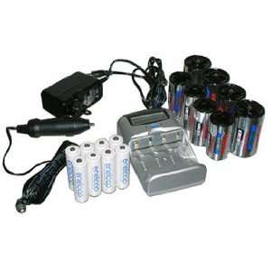  CH V2880 Super Fast Nimh Battery Charger w LCD Monitor + 8 