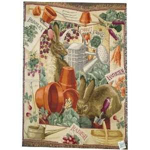  Cabbages & Cottontails Afghan Tapestry