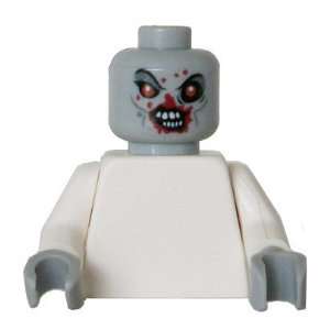  Zombie Shannon Head   LEGO Compatible Minifigure Piece 