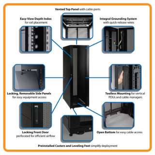  Tripp Lite SR42UB 42U Rack Enclosure Server Cabinet Electronics