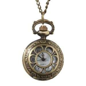  Antique Brass Sun and Moon Pocket Watch Pendant Arts 